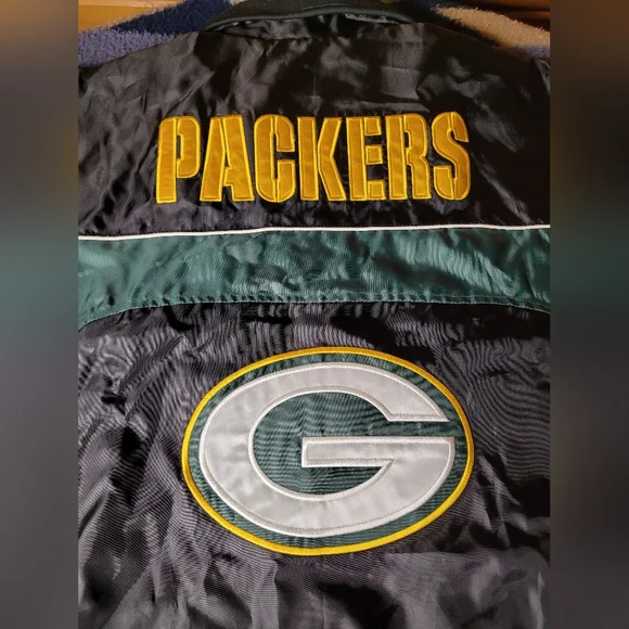 Green Bay Packers Reversible Jacket Mens XL G-III Windbreaker / Fleece NFL - Picture 5 of 10